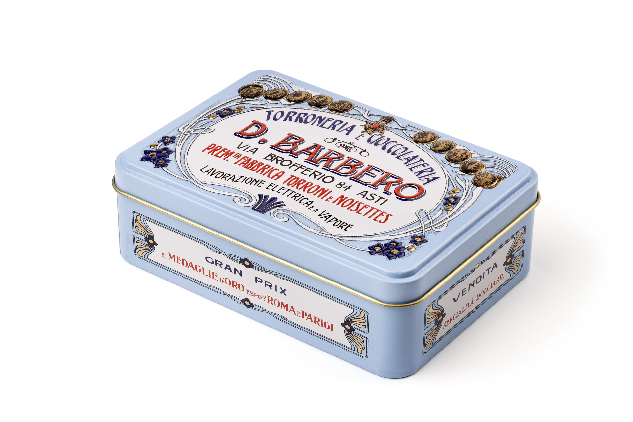 NEW: Scatola (azzurra) con cri cri di cioccolato (100 g)