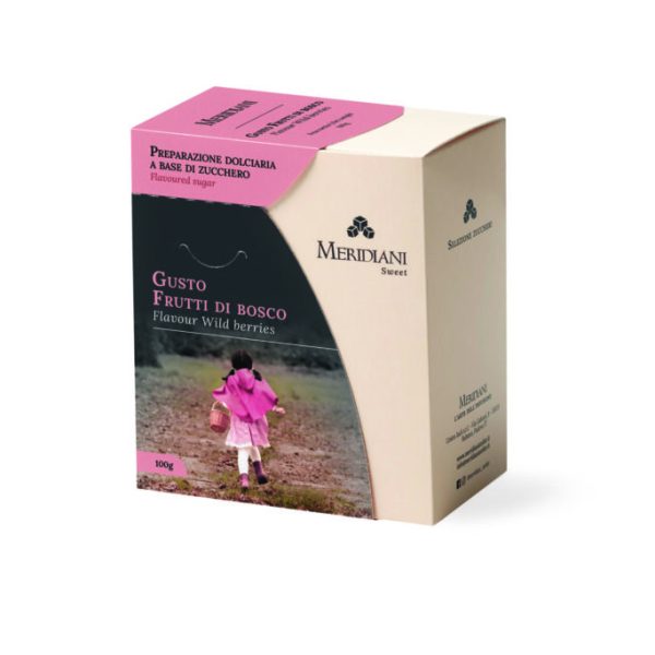 Astuccio Zucchero aromatizzato, FRUTTI DI BOSCO (80 g)