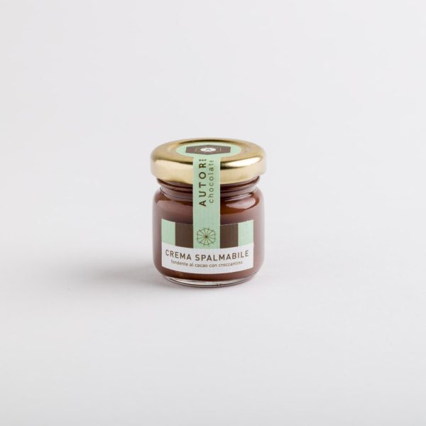 Crema Spalmabile, Fondente al cacao con croccantino (30 g)