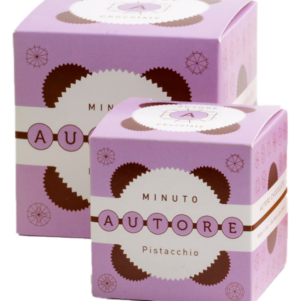 Cubo Minuto con cioccolato, Pistacchio (100 g)