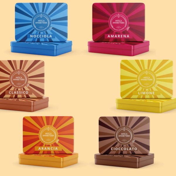 Cartone misto di latte di amaretti (18x 150 g)