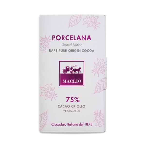 Tavoletta Porcelana cacao Criollo 75%, vegan (80 g)