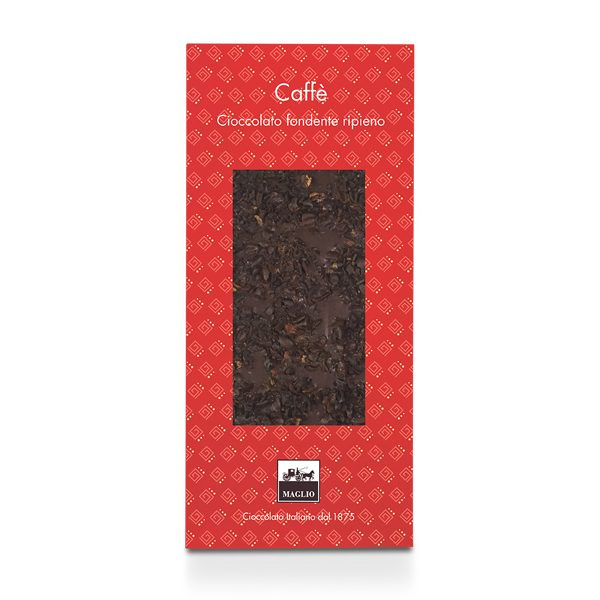 Tavoletta fondente con ripieno e granella di caffè (95 g)