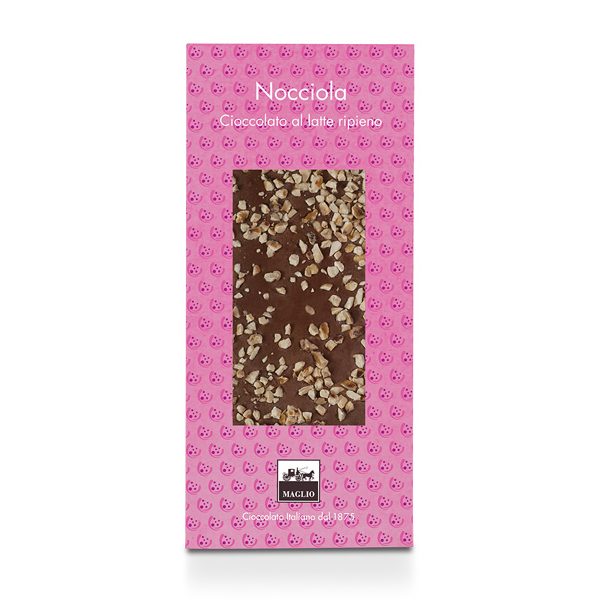 Tavoletta al Latte con ripieno e granella di nocciola (95 g)