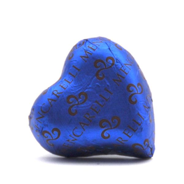Cuore Gianduia fondente - Incarto Stagnola blu (1 kg)
