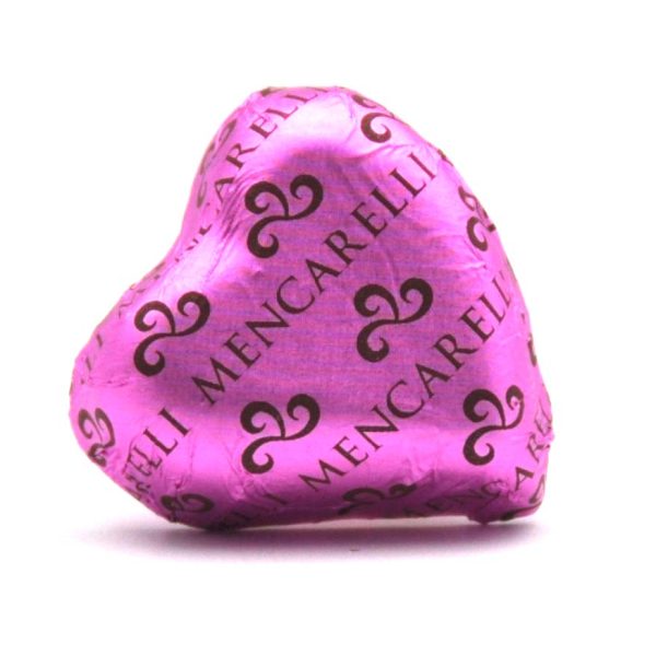 Cuore Gianduia al latte, incarto Stagnola rosa (1 kg)