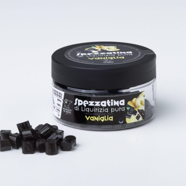 SPEZZATINA di liquirizia pura aromatizzata alla vaniglia (50 g)