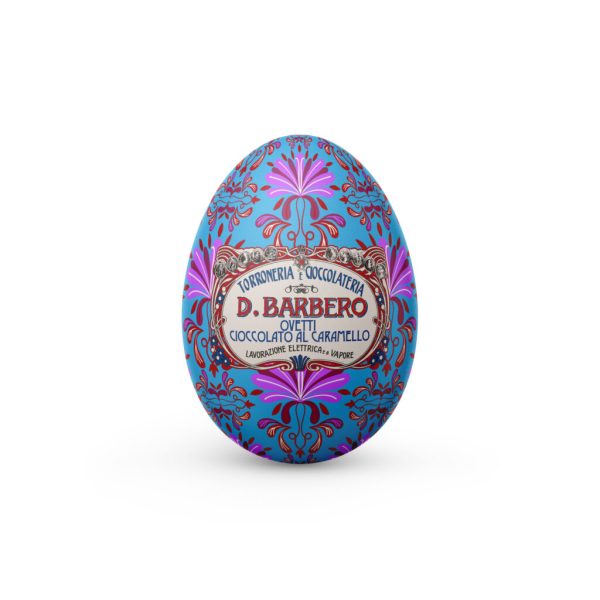 Ovetti monorigine (Venezuela, Santo Domingo), Dark milk e Caramello in scatola di metallo a forma di uovo (20x 100 g)