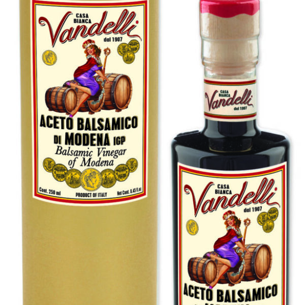 Aceto Balsamico di Modena IGP 7 Ori, Tubo oro (250 ml)