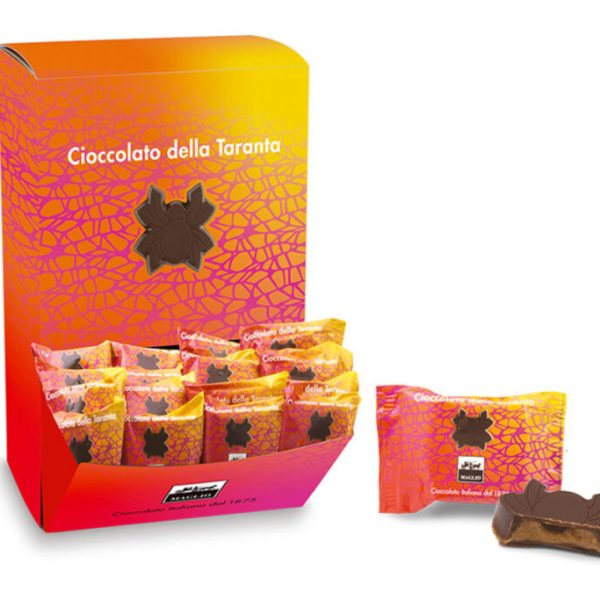 Cioccolato della Taranta, Cioccolato fondente 62% cacao con crema alla mandorla (50 pz)