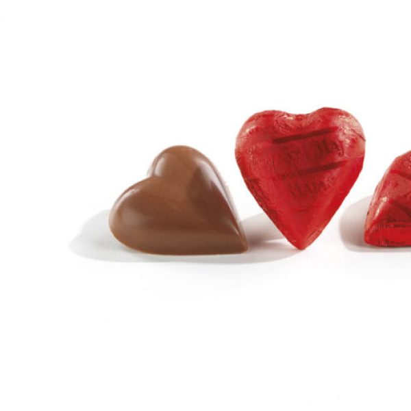 CUORICINI MILK, Cuoricini con cioccolato al latte (3 kg)