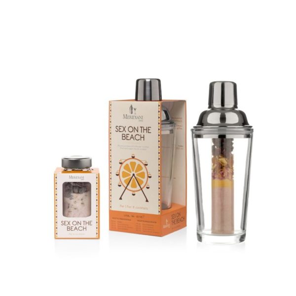 Preparati per 8 Cocktails, Shaker di vetro, SEX ON THE BEACH