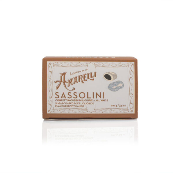 SASSOLINI, Confetti morbidi di liquirizia all'anice (100 g)