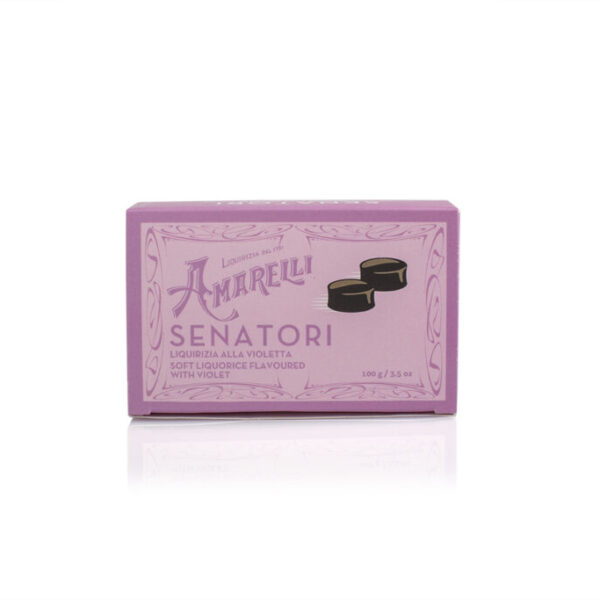 SENATORI ALLA VIOLETTA, Liquirizia con gomma arabica all violetta (100 g)