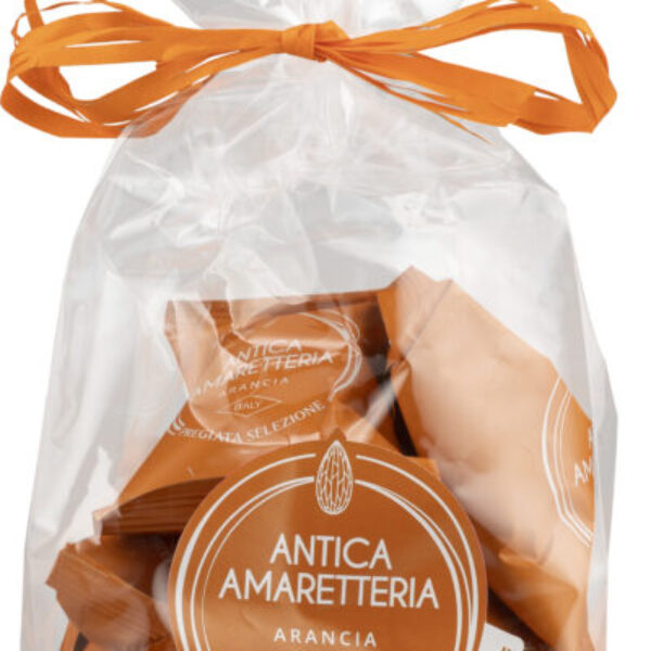 Morbidi amaretti all'arancia candita in sacchetto (200 g)