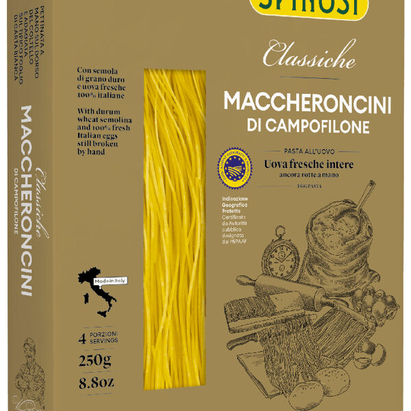 Pasta all'uovo - Le Classiche, Maccheroncini di Campofilone IGP (12x 250 g)