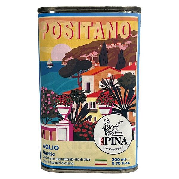 Condimento aromatizzato olio di oliva - AGLIO POSITANO (200 ml)