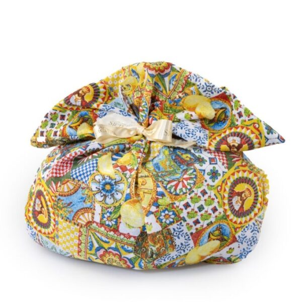 Panettone  Etna al pistacchio con stoffa (1 kg)