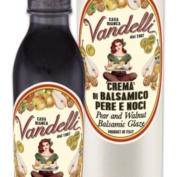 Crema Condimento Alimentare alle Pera e Noci, Tubo avorio (220 g)