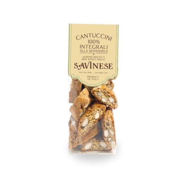 Cantuccini alla Mandorla 100% farina integrale (200 g)