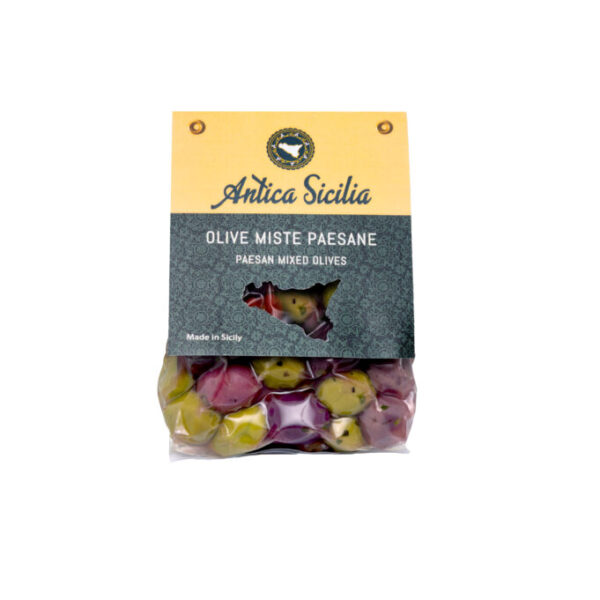 Olive miste paesane, sottovuoto cavallotto (350 g)