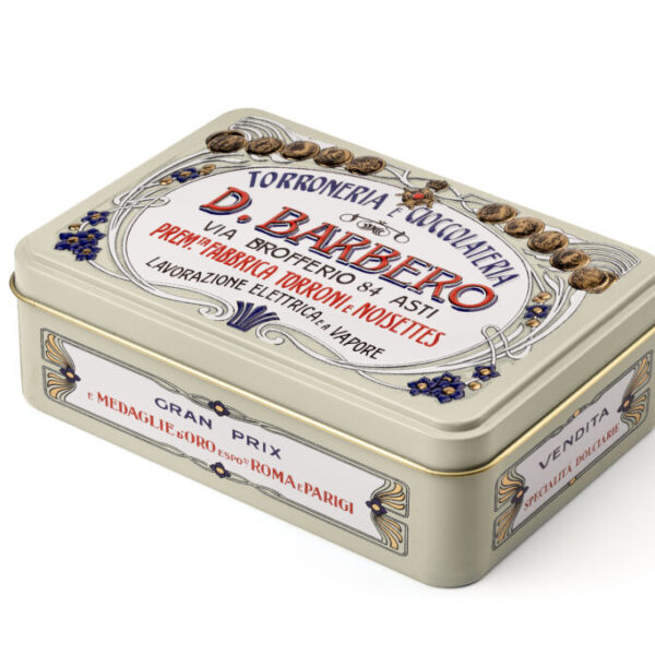 Scatola (panna) tartufi misti con grue di cacao e granella di torrone (130 g)