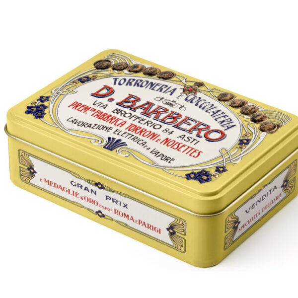 Scatola (gialla) contenente nociolini, boeri e limoncelli (150 g)