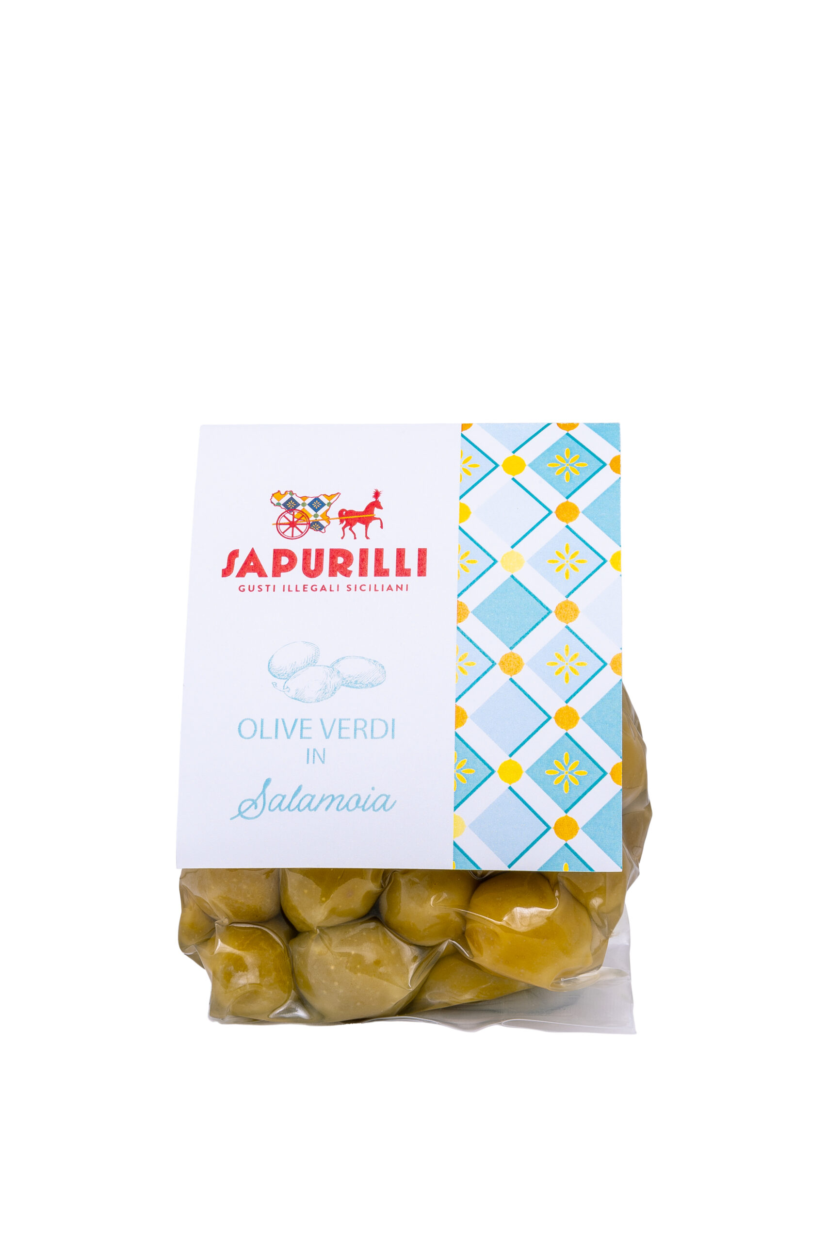 SAPURILLI - Olive verdi in salamoia per aperitivi (300 g)